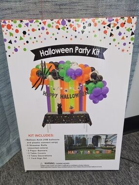 Halloween Party Kit — Orange, Green, Purple, Black Decorations